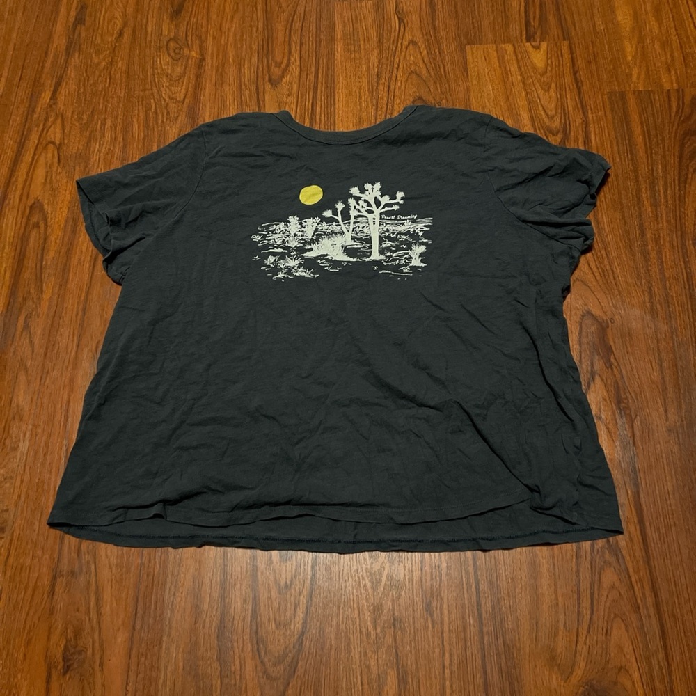 Graphic Tee with Desert Scene